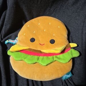 Squishmallows Brown and Green Burger Plush